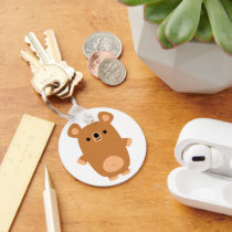 Cute Strong Cartoon Bear keychain by Lioness_Graphics Cute Strong Cartoon Bear keychain