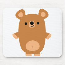 Cute Strong Cartoon Bear mousepad by Lioness_Graphics Cute Strong Cartoon Bear mousepad