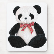 Cute Stuffed Panda Mouse Pads