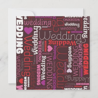 Cute Wedding Invitations on Cute Wedding Post Card Invitation Design  Nice Pink And Red Graphic
