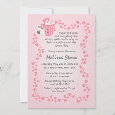 Baby Shower Invitations on Cute Sugar   Spice Baby Shower Invitation From Zazzle Com