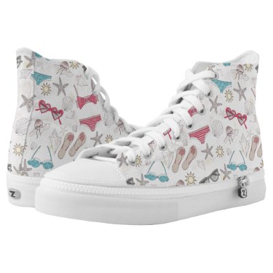 Cute Summer Abstract Pattern Printed Shoes