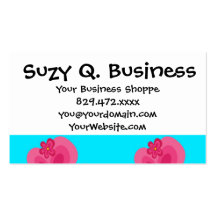 Cute Summer Fun Pink Flower Trees Business Cards