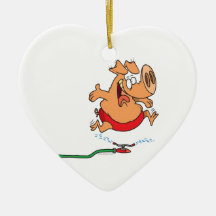 cute summer sprinkler piggy pig christmas tree ornaments