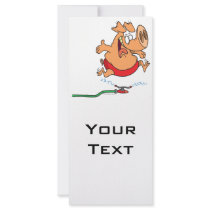 cute summer sprinkler piggy pig custom rack card