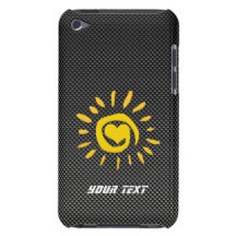 Cute Sun; Faux Carbon Fiber Case-Mate iPod Touch Case
