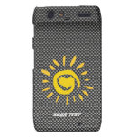 Cute Sun; Faux Carbon Fiber Droid RAZR Cases