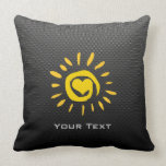 Cute Sun; Faux Carbon Fiber Pillows