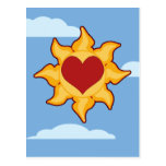 Cute Sun & Heart Postcards