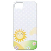 Cute sun kawaii cartoon iPhone 5 cases