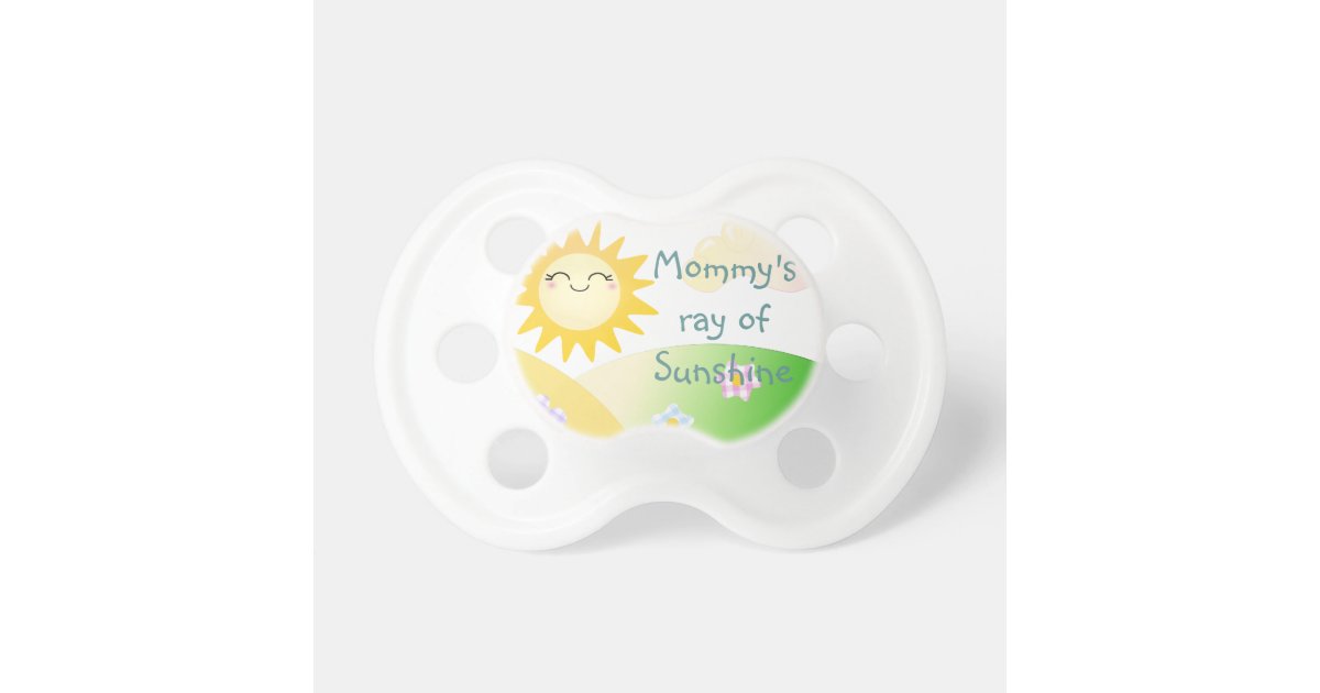 Cute sun kawaii cartoon pacifier Zazzle