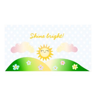 Cute sun kawaii cartoon posters