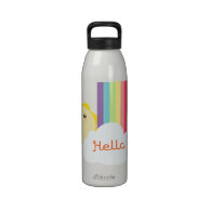 Cute Sun & Rainbow Water Bottle