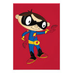 Cute Superhero Boy Custom Announcements