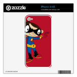 Cute Superhero Boy Decal For The iPhone 4