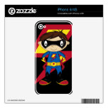 Cute Superhero Boy iPhone 4S Skins