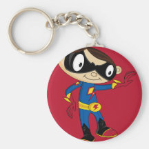 Cute Superhero Boy Keychains
