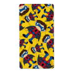Cute Superhero Boy Pattern Labels
