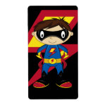 Cute Superhero Boy Shipping Label