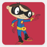 Cute Superhero Boy Stickers