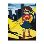 Cute Superhero Postcard