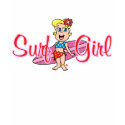 Cute Surfer Girl T-Shirt by WeinerDuck Cute Surfer Girl T-Shirt