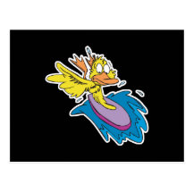 cute surfing duckie duck postcards