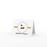 Cute Sweet as Cherry Note cards
