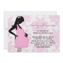 CUTE Sweet Baby Girl Pink Shower Announcements