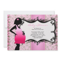 CUTE Sweet Baby Girl Pink Shower Personalized Announcement