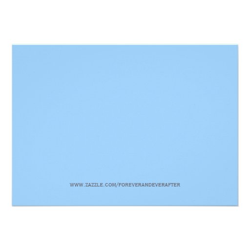 CUTE Sweet Blue Triplets Baby Shower Personalized Announcements