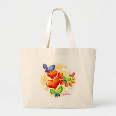 Cute Sweet Colorfull Summer Love Friendship Tote Bags