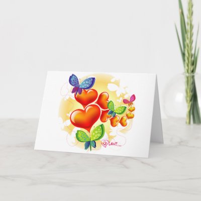 Cute Sweet Colorfull Summer Love Friendship Greeting Cards by VectorGraphics