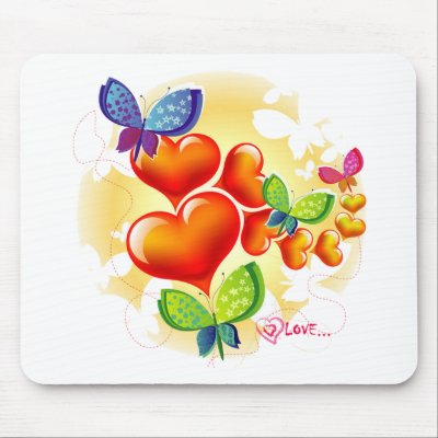 Cute Sweet Colorfull Summer Love Friendship Mouse Pads