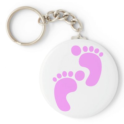 Cute Sweet Footsteps Funny Shirt Key Chains