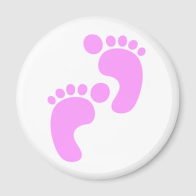 Cute Sweet Footsteps Funny Shirt magnets