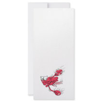 cute swimming scared crab rack cards