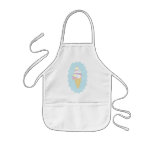 Cute Swirl Ice Cream Cone Apron