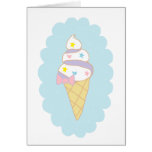 Cute Swirl Ice Cream Cone Cards