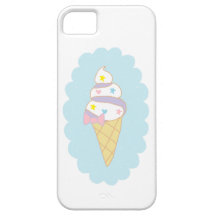 Cute Swirl Ice Cream Cone iPhone 5 Cases