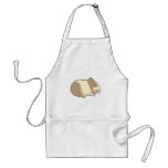 cute tan and white hamster aprons