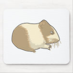 cute tan and white hamster mouse pads