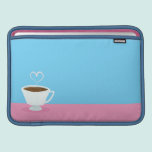 Cute Teacup with heart steam ipad sleeves