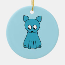 Cute Teal Cat. Ornament
