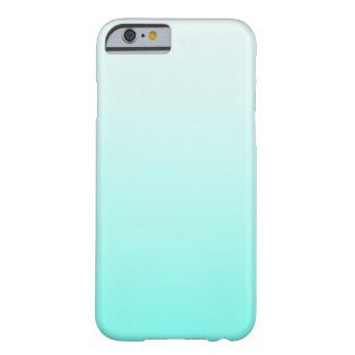 Cute Teal Ombre Girly iPhone 6 Case