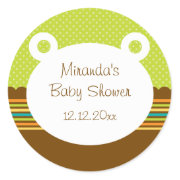 Cute Teddy Bear Baby Shower Sticker sticker