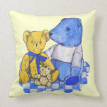 cute teddy bear children’s art picture cushion pillows