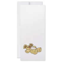 cute teddy bear design rack cards