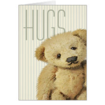 Cute Teddy Bear Hugs Cards