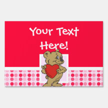 Cute Teddy Bear Lawn Sign